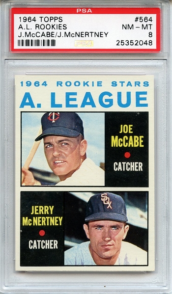 1964 Topps 564 AL Rookies PSA NM-MT 8