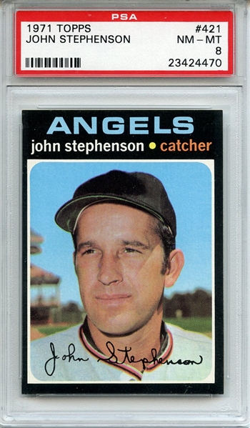 1971 Topps 421 John Stephenson PSA NM-MT 8