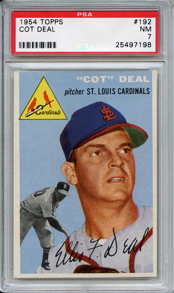 1954 Topps 192 Cot Deal PSA NM 7
