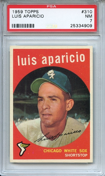 1959 Topps 310 Luis Aparicio PSA NM 7