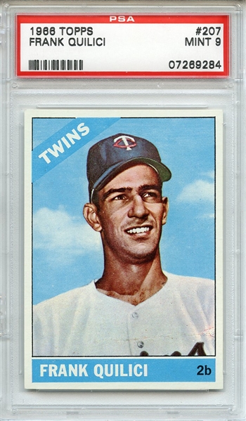 1966 Topps 207 Frank Quilici PSA MINT 9