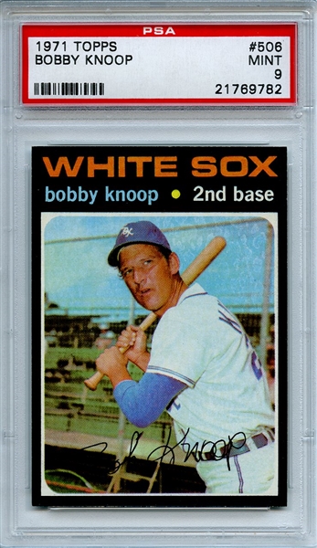1971 Topps 506 Bobby Knoop PSA MINT 9
