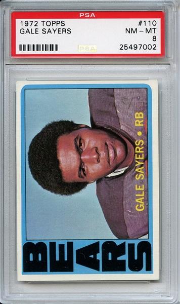 1972 Topps 110 Gale Sayers PSA NM-MT 8