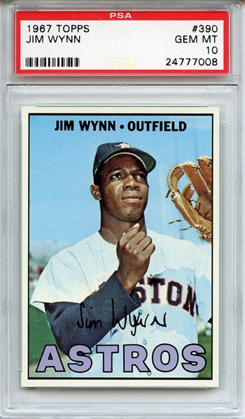 1967 Topps 390 Jim Wynn PSA GEM MT 10
