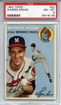 1954 Topps 20 Warren Spahn PSA NM-MT 8