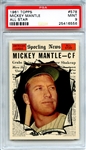 1961 Topps 578 Mickey Mantle All Star PSA MINT 9