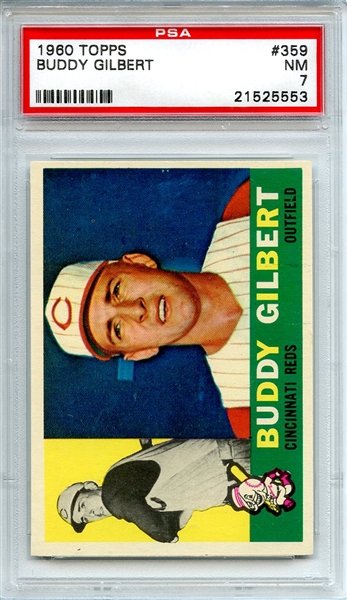 1960 Topps 359 Buddy Gilbert PSA NM 7