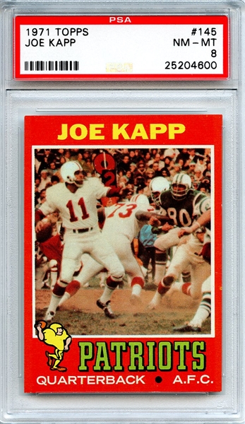 1971 Topps 145 Joe Kapp PSA NM-MT 8