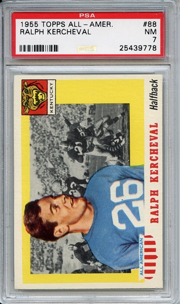 1955 Topps All American 88 Ralph Kercheval PSA NM 7