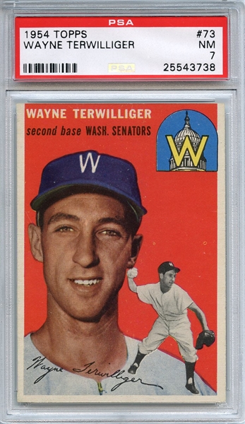 1954 Topps 73 Wayne Terwilliger PSA NM 7