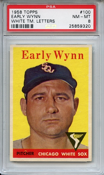 1958 Topps 100 Early Wynn PSA NM-MT 8