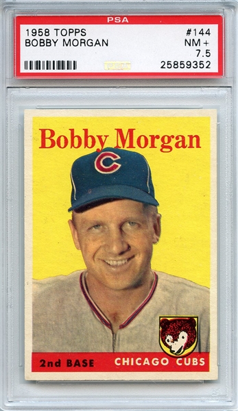 1958 Topps 144 Bobby Morgan PSA NM+ 7.5