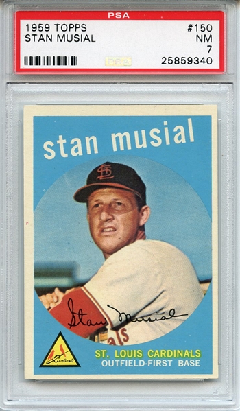 1959 Topps 150 Stan Musial PSA NM 7