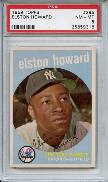 1959 Topps 395 Elston Howard PSA NM-MT 8