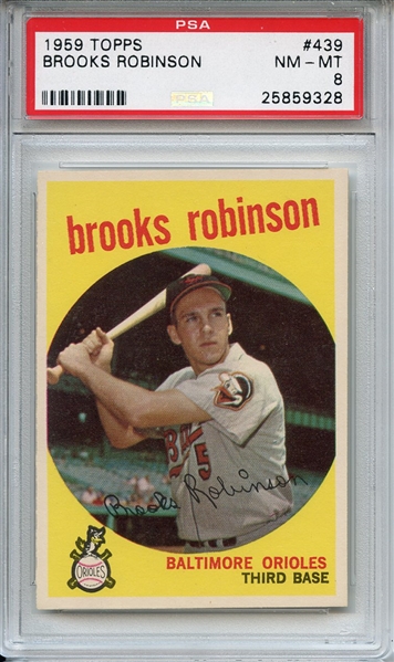 1959 Topps 439 Brooks Robinson PSA NM-MT 8