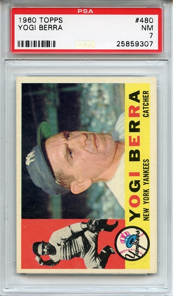 1960 Topps 480 Yogi Berra PSA NM 7