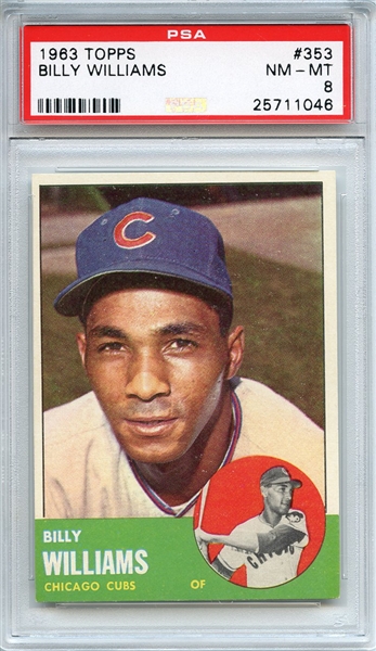 1963 Topps 353 Billy Williams PSA NM-MT 8