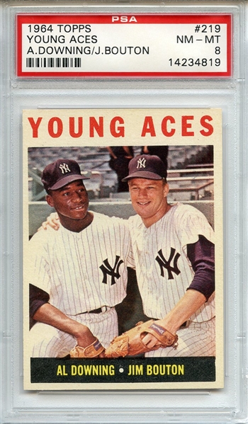 1964 Topps 219 Young Aces PSA NM-MT 8