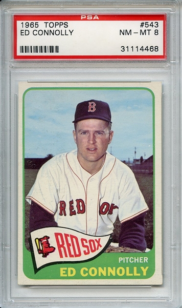 1965 Topps 543 Ed Connolly PSA NM-MT 8
