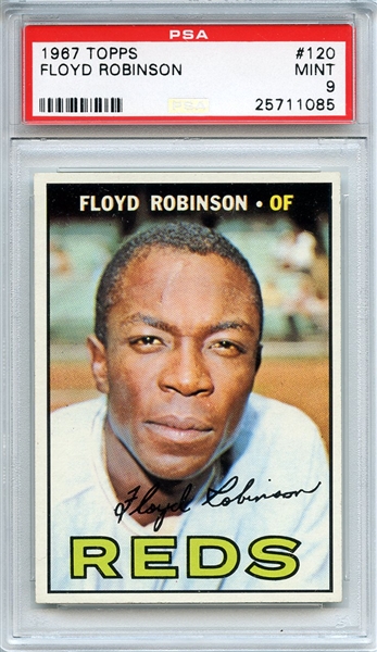 1967 Topps 120 Floyd Robinson PSA MINT 9