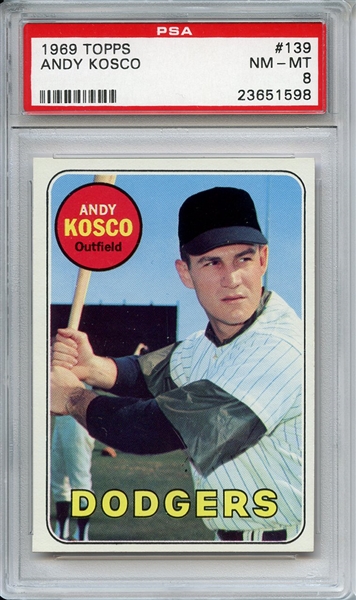 1969 Topps 139 Andy Kosco PSA NM-MT 8