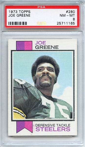 1973 Topps 280 Joe Greene RC PSA NM-MT 8