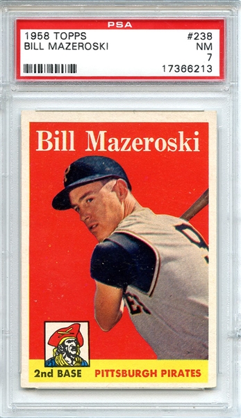 1958 Topps 238 Bill Mazeroski PSA NM 7