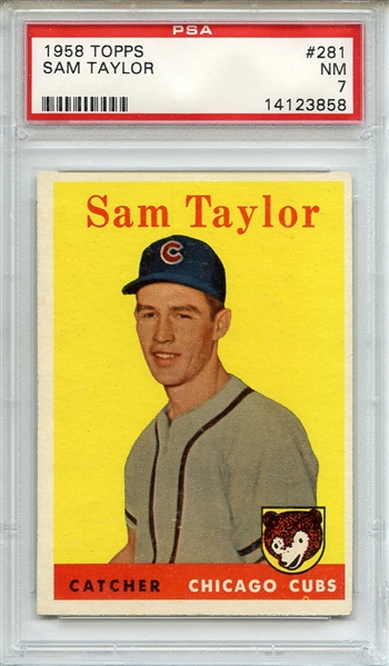 1958 Topps 281 Sam Taylor PSA NM 7