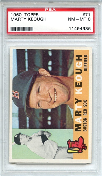 1960 Topps 71 Marty Keough PSA NM-MT 8