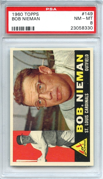 1960 Topps 149 Bob Nieman PSA NM-MT 8