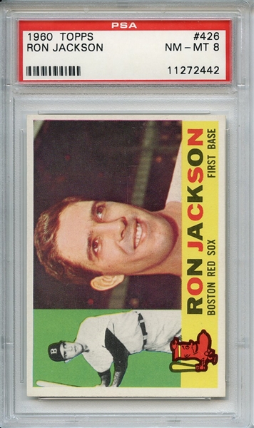 1960 Topps 426 Ron Jackson PSA NM-MT 8