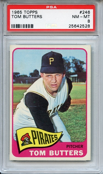1965 Topps 246 Tom Butters PSA NM-MT 8