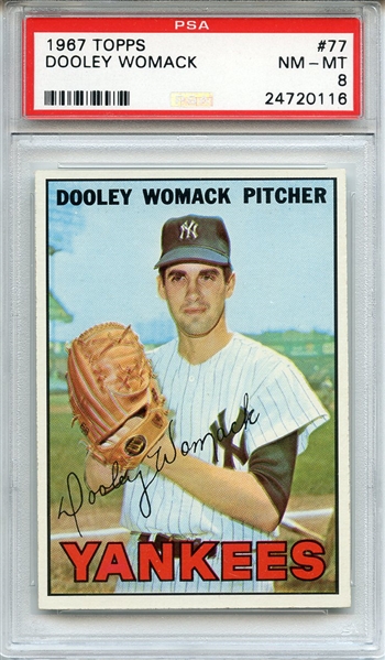 1967 Topps 77 Dooley Womack PSA NM-MT 8