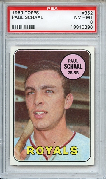 1969 Topps 352 Paul Schaal PSA NM-MT 8