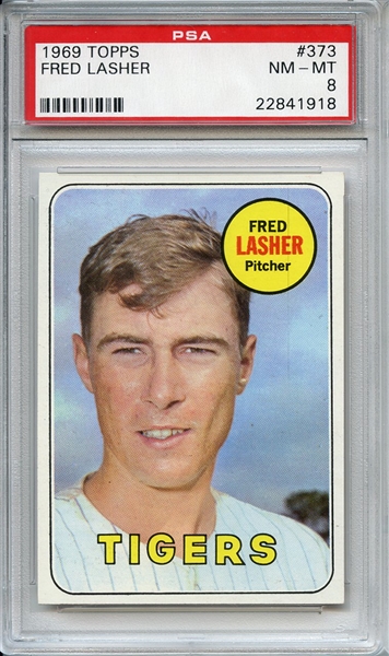 1969 Topps 373 Fred Lasher PSA NM-MT 8