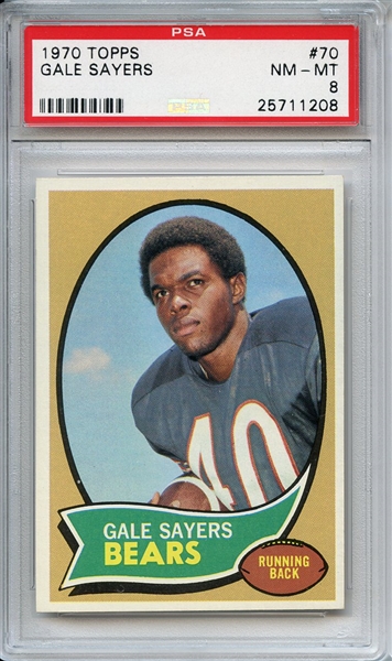 1970 Topps 70 Gale Sayers PSA NM-MT 8