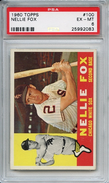 1960 Topps 100 Nellie Fox PSA EX-MT 6