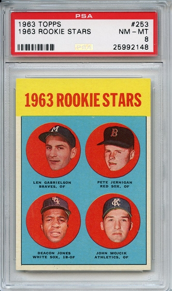 1963 Topps 253 Rookie Stars PSA NM-MT 8