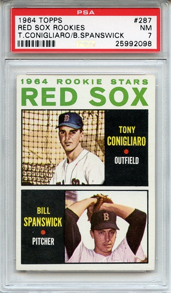 1964 Topps 287 Tony Conigliaro RC PSA NM 7