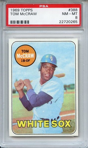 1969 Topps 388 Tom McCraw PSA NM-MT 8