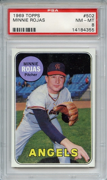 1969 Topps 502 Minnie Rojas PSA NM-MT 8