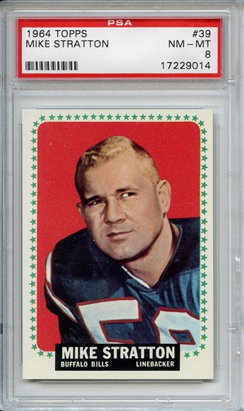 1964 Topps 39 Mike Stratton PSA NM-MT 8