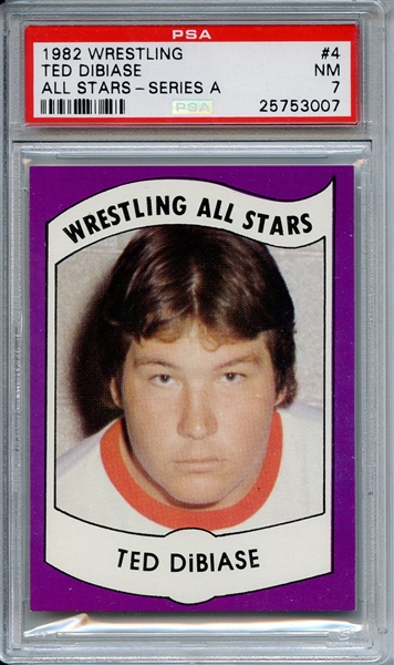 1982 WRESTLING ALL-STARS SERIES A 4 TED DIBIASE ALL STARS-SERIES A PSA NM 7