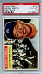 1956 TOPPS 135 MICKEY MANTLE GRAY BACK PSA EX-MT 6
