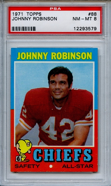 1971 TOPPS 88 JOHNNY ROBINSON PSA NM-MT 8