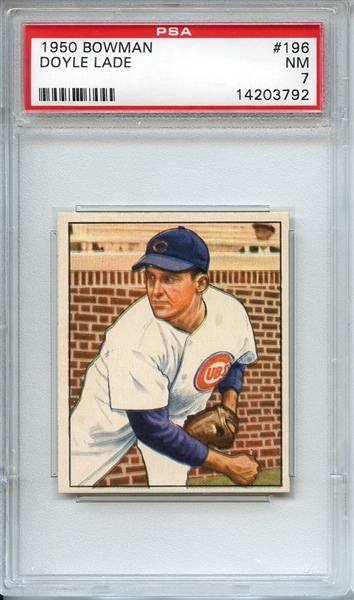 1950 BOWMAN 196 DOYLE LADE WITHOUT COPYRIGHT PSA NM 7