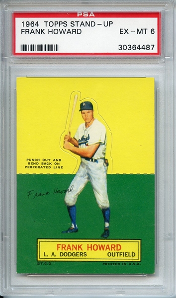 1964 TOPPS STAND-UP FRANK HOWARD PSA EX-MT 6