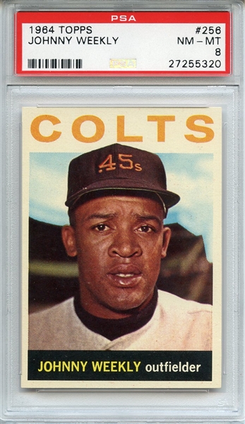 1964 TOPPS 256 JOHNNY WEEKLY PSA NM-MT 8