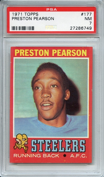 1971 TOPPS 177 PRESTON PEARSON PSA NM 7