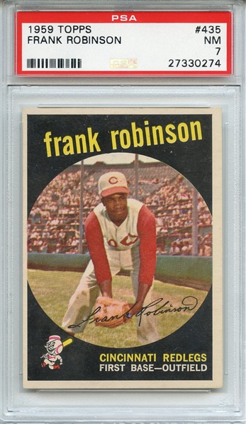 1959 TOPPS 435 FRANK ROBINSON PSA NM 7